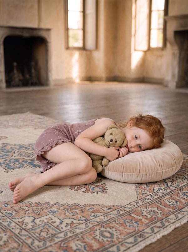 Ruffle Shorts and Cami Girls Pajamas in Rosewood | Toddler Sleepwear
