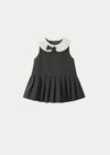 Cloverly Dress & Sweater Set in Gray Burgundy