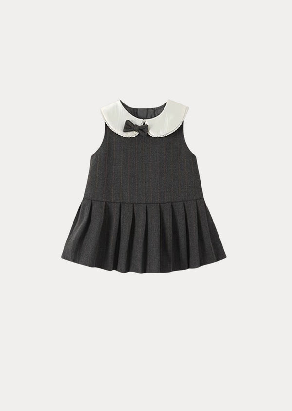 Cloverly Dress & Sweater Set in Gray Burgundy