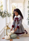 Velvet Bow Winter Manor Coat Dress | Girls Fall Clothes & Outfits