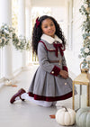 Velvet Bow Winter Manor Coat Dress | Girls Fall Clothes & Outfits
