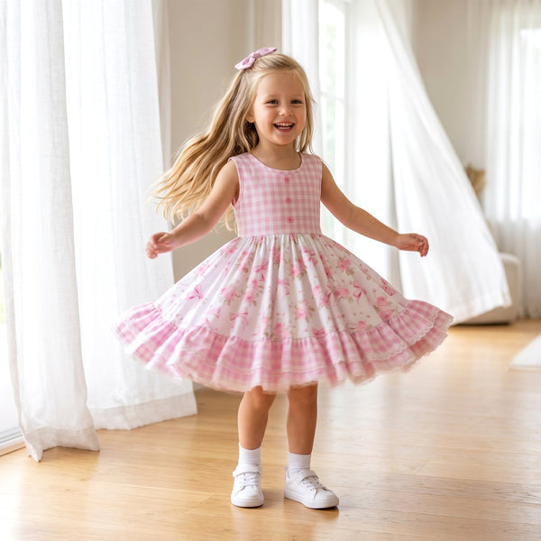 Toddler &b Girls Twirl Dresses by Hannah Rose Vintage