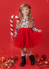 Girls Gingerbread Cookies Christmas Twirl Dress