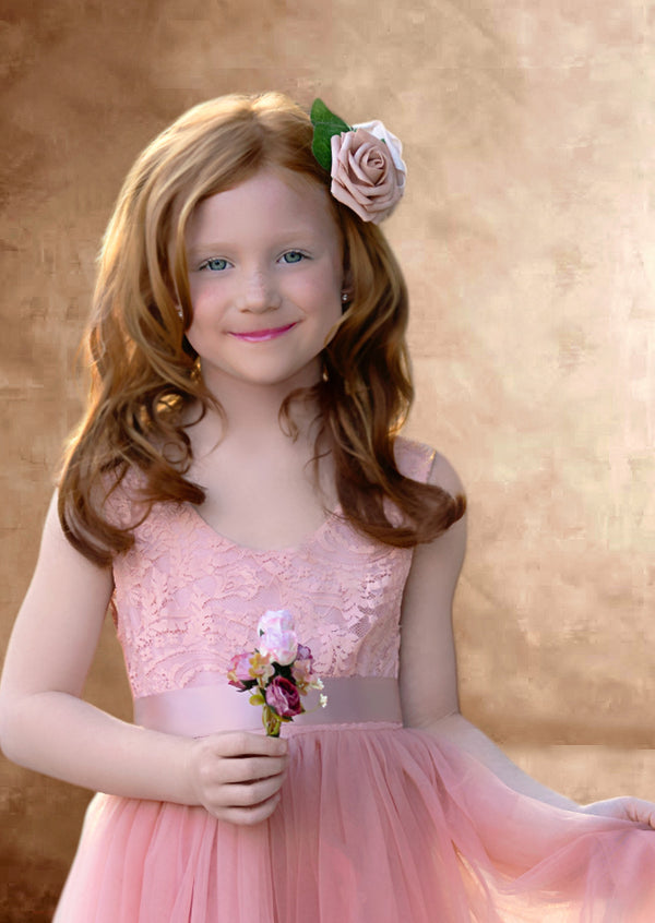 Coral Flower Girl Dresses
