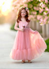 Coral flower girl dresses for toddlers