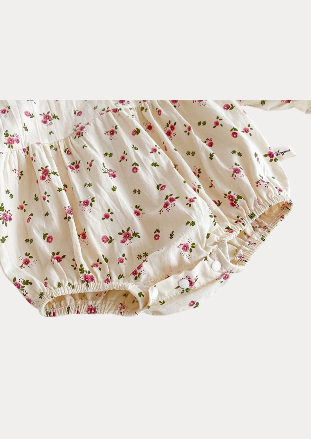 Long Sleeve Floral Print Romper