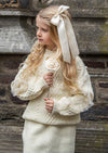 GIRLS - Cream Sweater & Skirt Set - Hannah Rose Vintage Boutique
