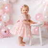 Crystal Leaves & Flower Faries Dress | cake smash dress for baby girl