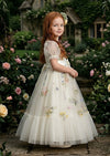 Custom Flower Girl Dresses - Made to Order Floral Tulle Dresses