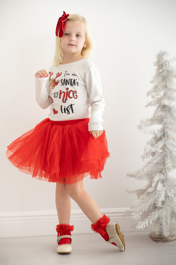 I'm On Santa's Nice List Christmas Tee Shirt