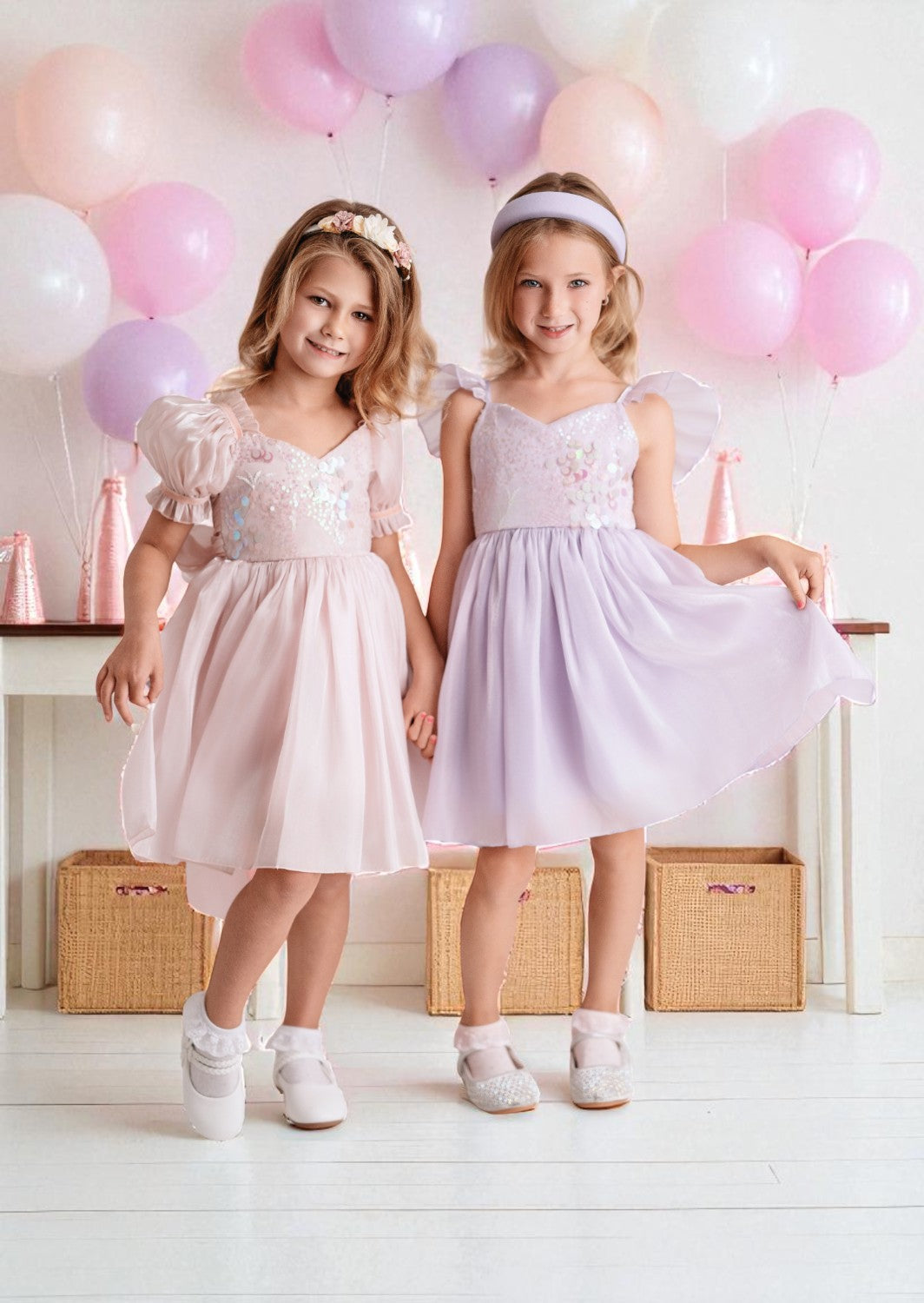 Starlight Sparkle Party Dress || Lavender Sequin