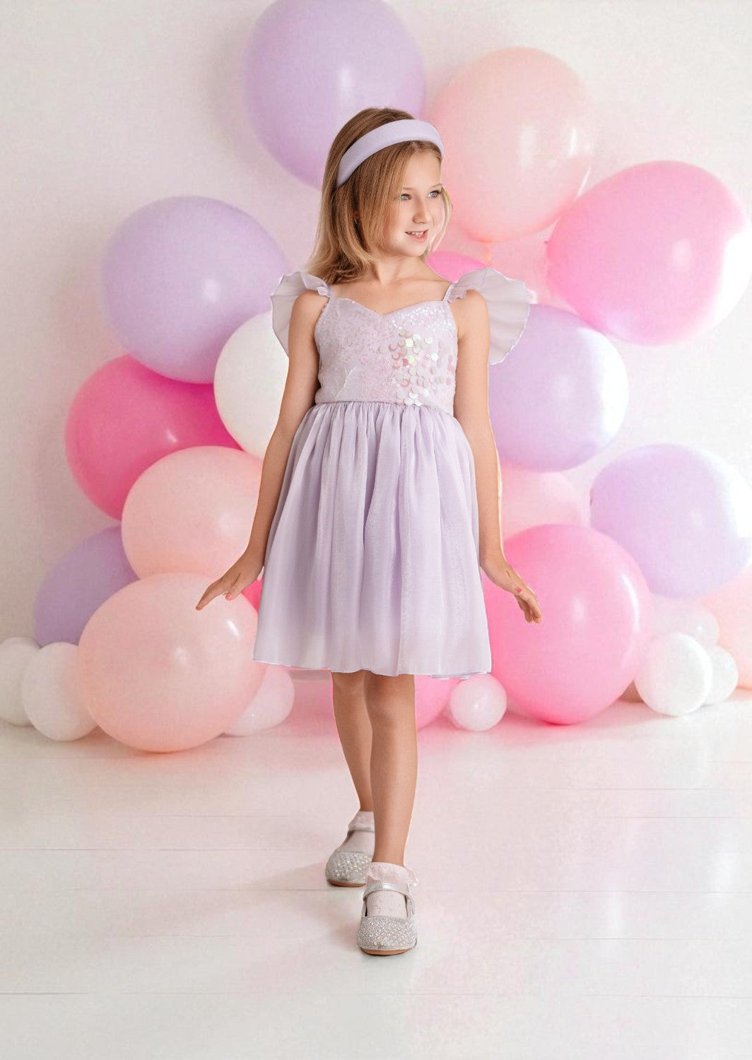 Starlight Sparkle Party Dress || Lavender Sequin