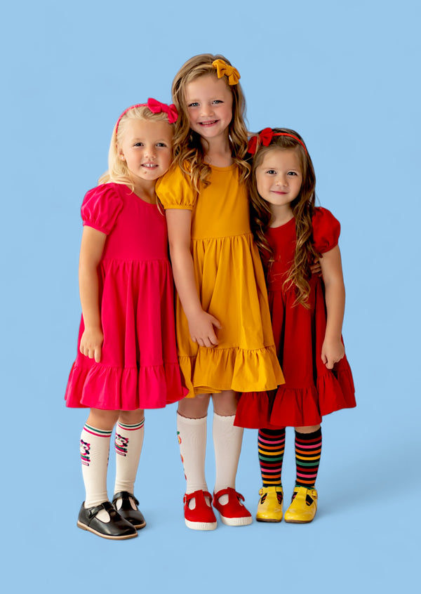 Colorful Twirl Dresses for little girls