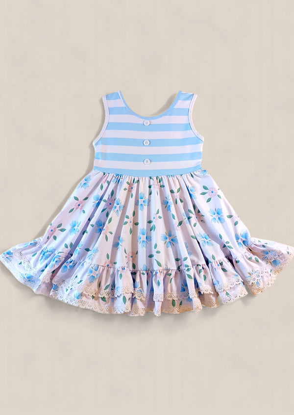 Toddler girl floral print dreses