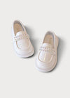 Little Girls Dazzle Me Loafers in White | Girls Flats