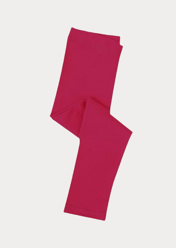 Deep Pink Girls School Leggings