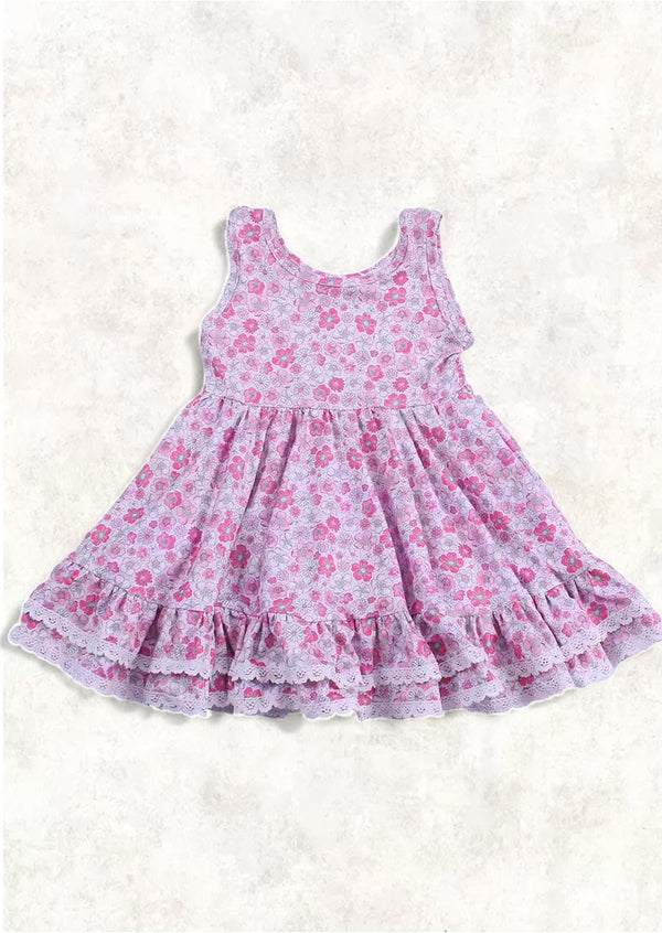 toddler mini print dress pink