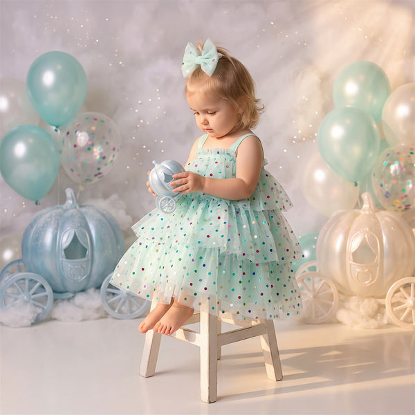 Confetti Dreams Cake Smash Tutu Blue| Cake Smash Outfit Girl