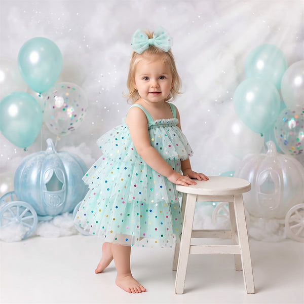 Confetti Dreams Cake Smash Tutu Blue| Cake Smash Outfit Girl