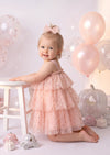 Pink Confetti Dot Cake Smash Tutu Dress