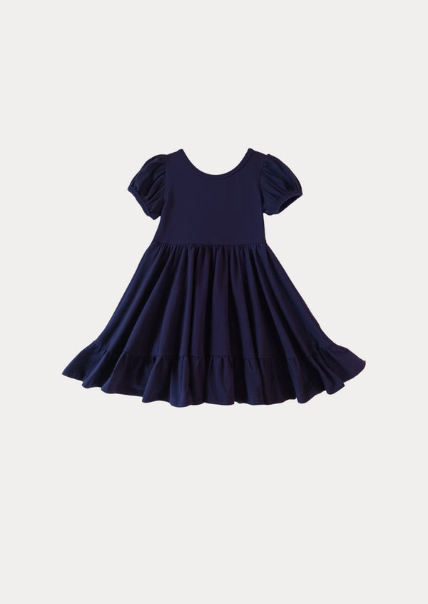 The Poppy Dress in Navy