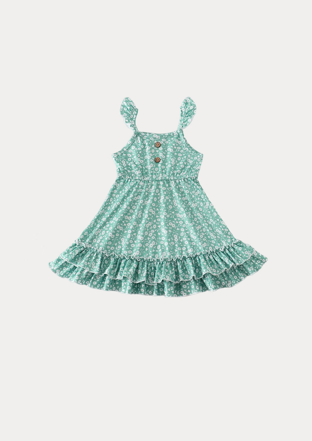 Juliette Green Print Dress