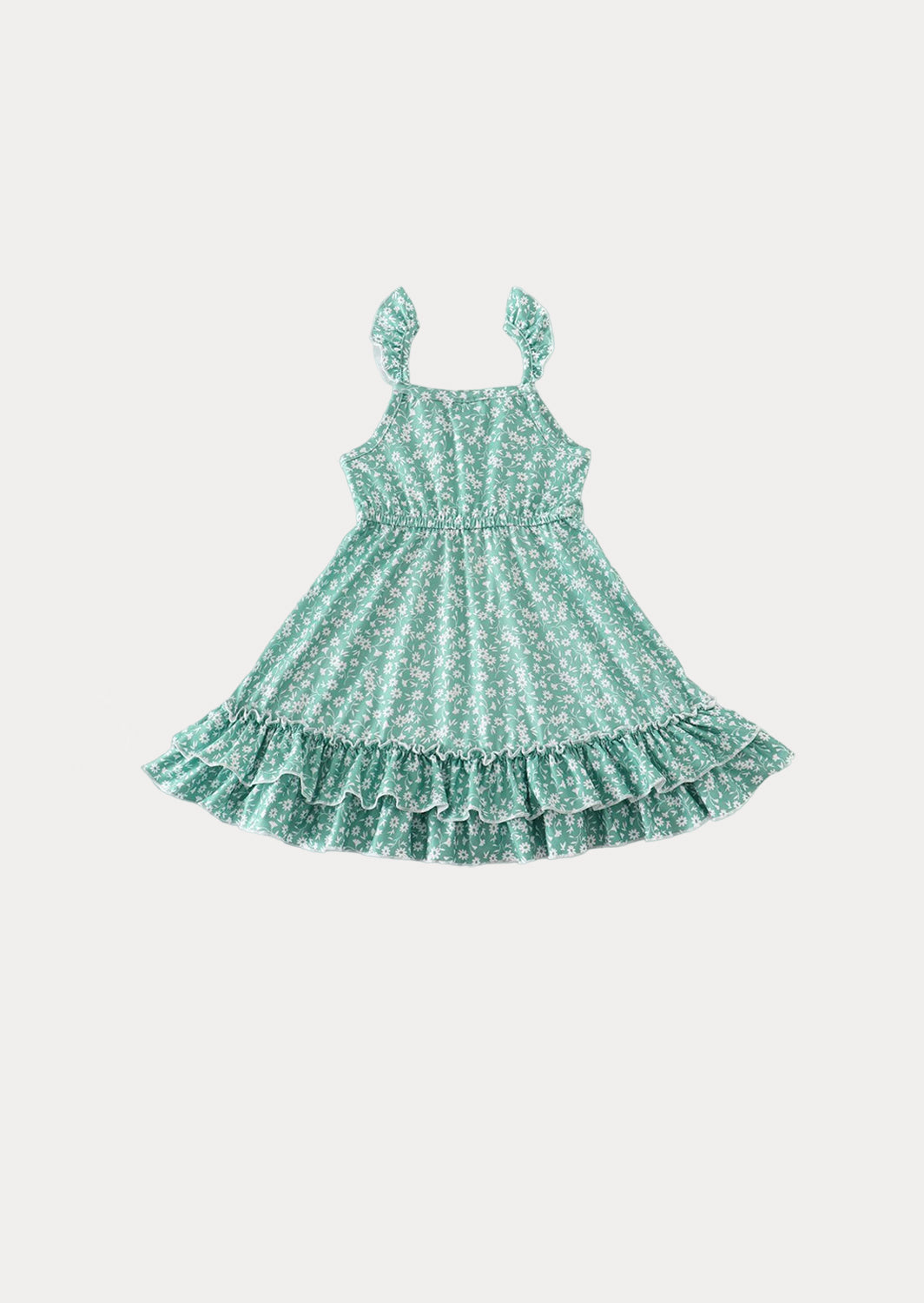 Juliette Green Print Dress