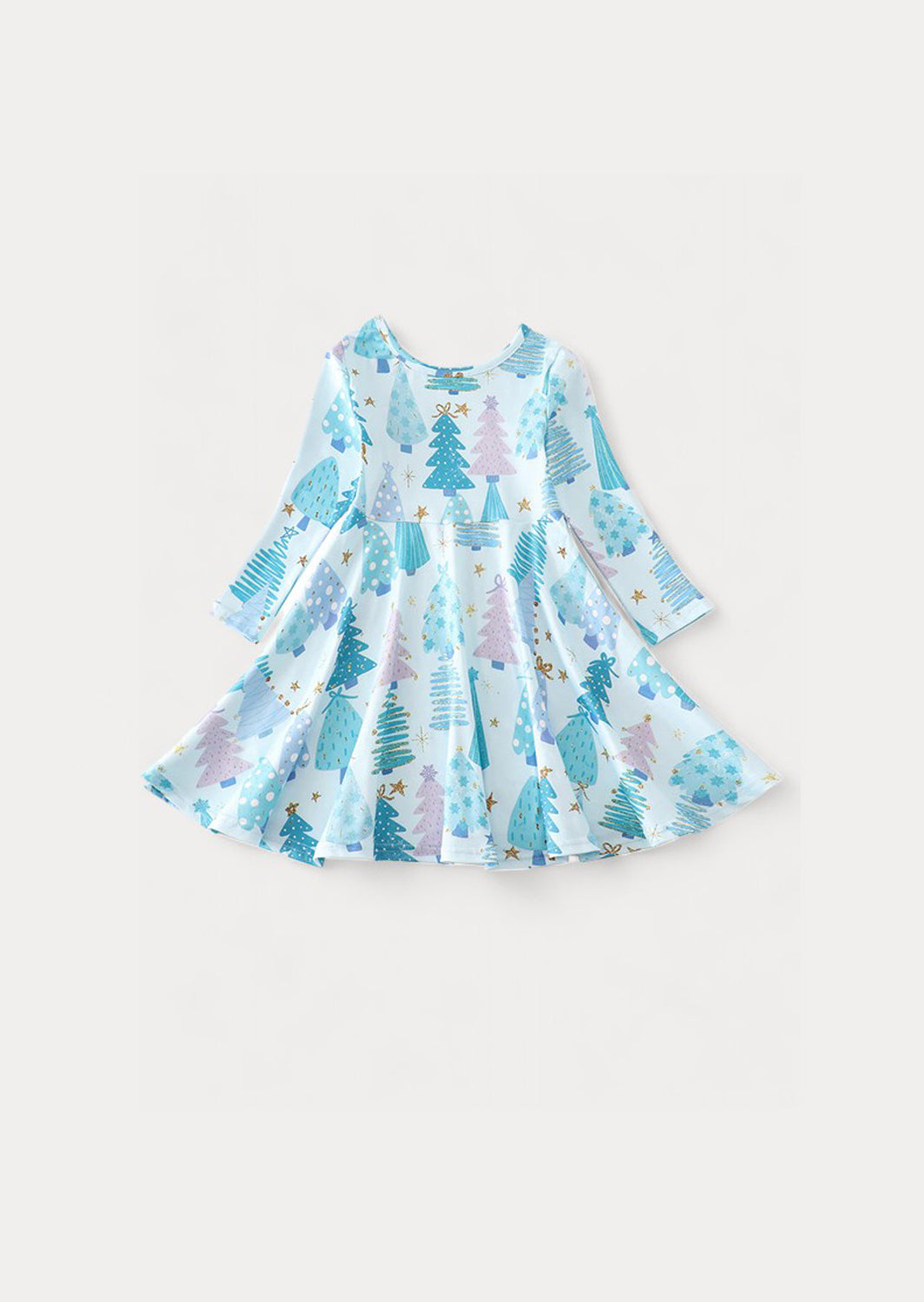 Christmas Dress Blue Christmas Trees Dress