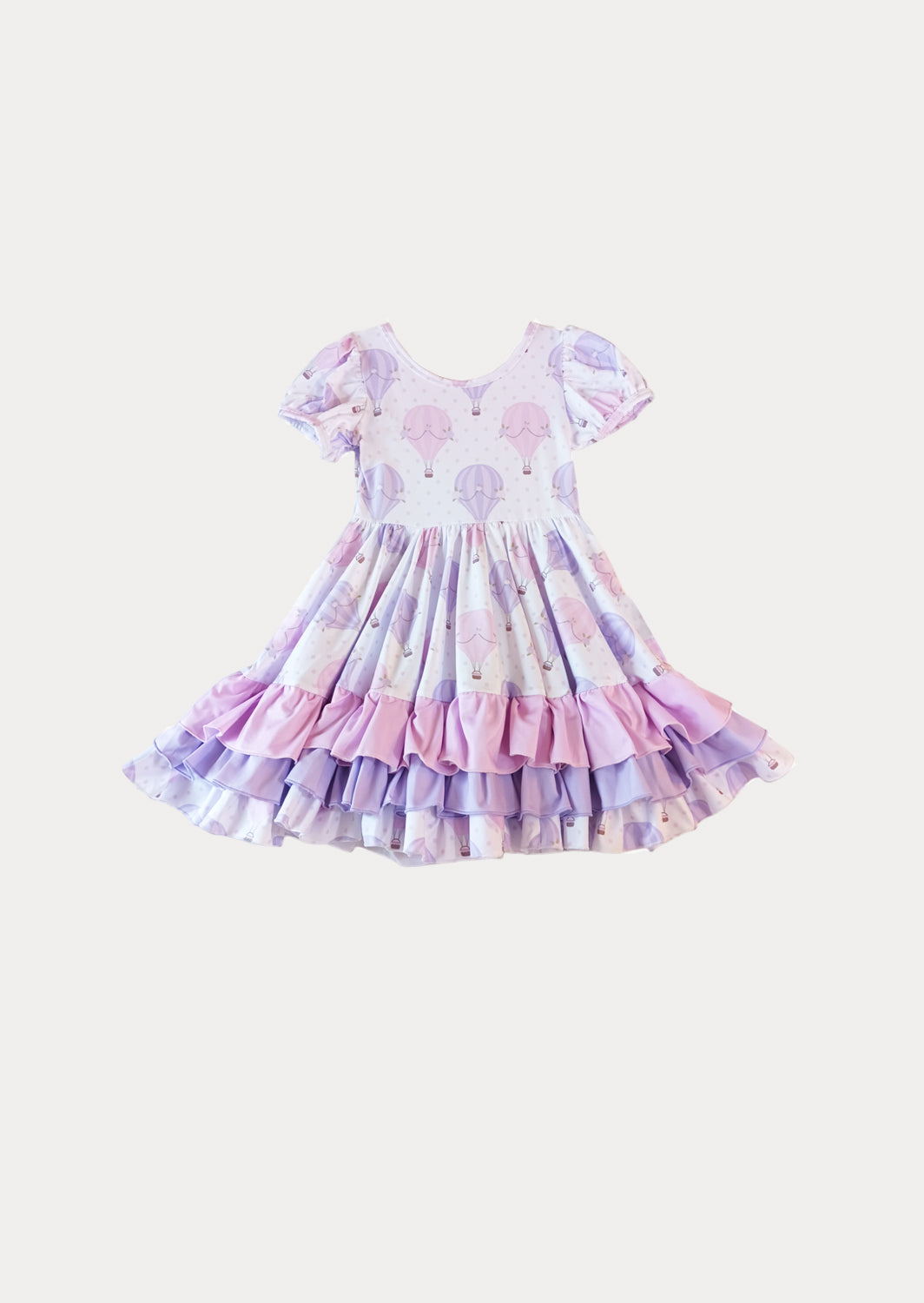 Birthday Party Dress Pink & Lavender Balloons