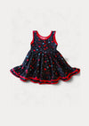 Tilda Dress In Lollipop Print Black