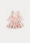 Christmas Dress Pink Christmas Trees Print