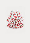 Christmas Dress Red Christmas Trees Truck Print