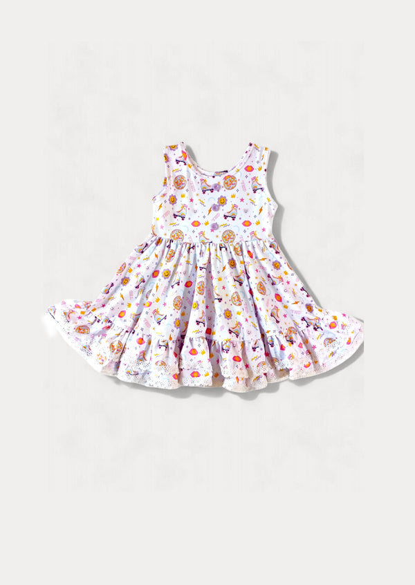 Tilda Dress in Skater Print