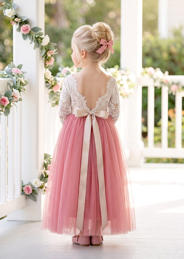 Dusty Rose Flower Girl Dress - Flower Girl Dresses