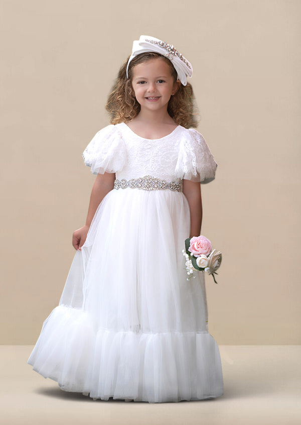 White flower girl dresses