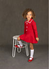 Toddler Girl Sweater Dress in Red