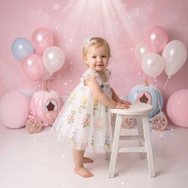 embroidered tulle tutu dress baby girl cake smash outfit in white