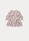 Fable Embroidered Striped Dress
