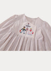 Fable Embroidered Striped Dress