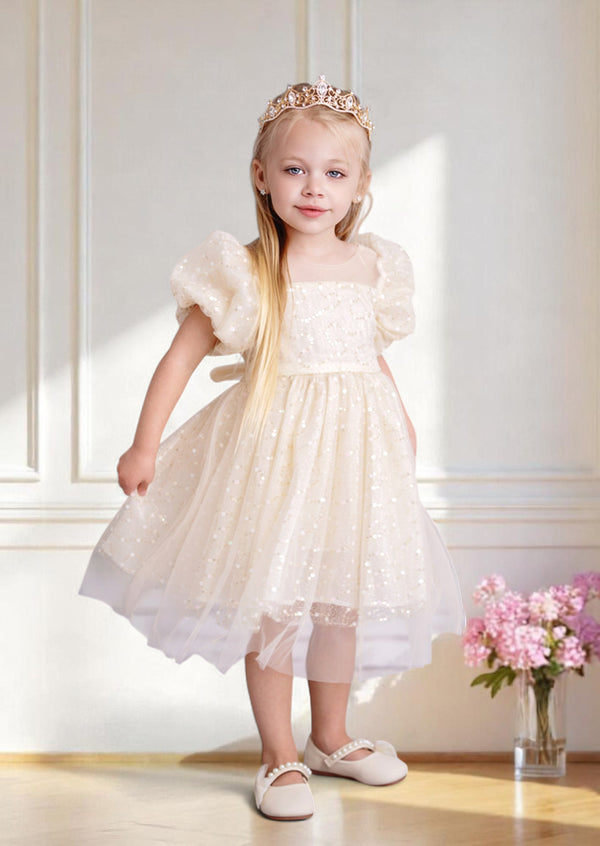 Lillian Dress in Beige
