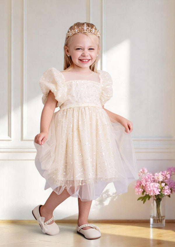 Lillian Dress in Beige