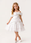Girls Party Dress in White | Girls Special Occasion Christmas Dress