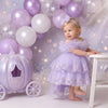 Fairy Tutu Party Dress in Lavender| cake smash dress baby girl