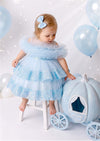 Light Blue Baby Girl Party Dress Cake Smash Outfit