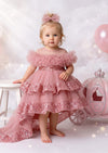 Baby Girl Cake Smash Tutu Party Dress in Pink