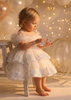 Toddler Cake Smash Tutu Party Dress in White