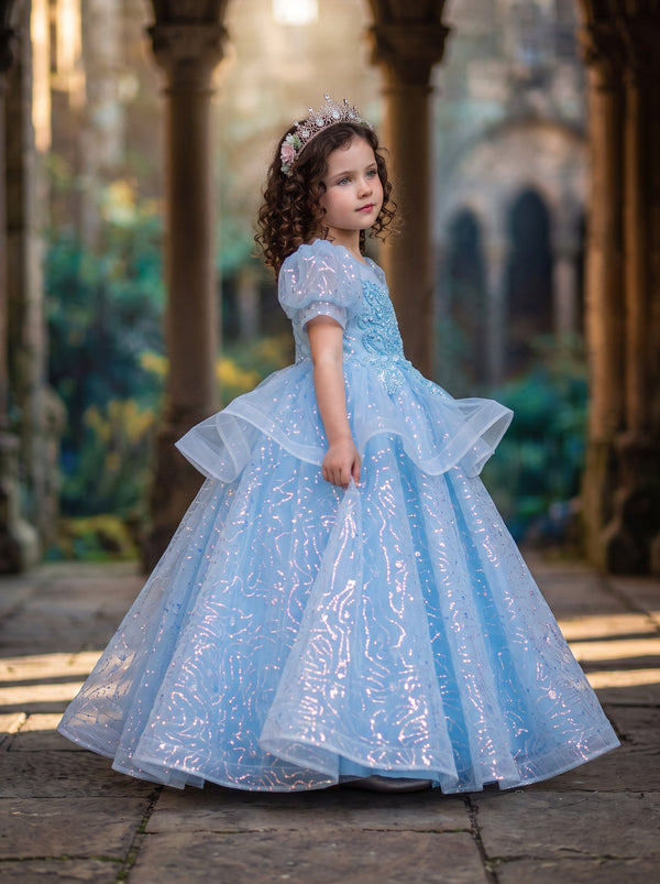 Fairy Tale Dreams Blue Princess Gown | Girls Costumes & Dress Up Dress
