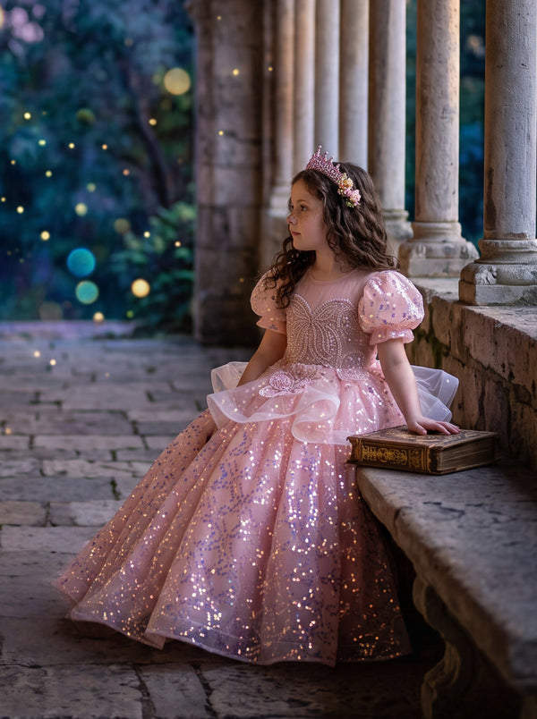 Fairy Tale Dreams Pink Princess Gown | Girls Costumes & Dress Up Dress