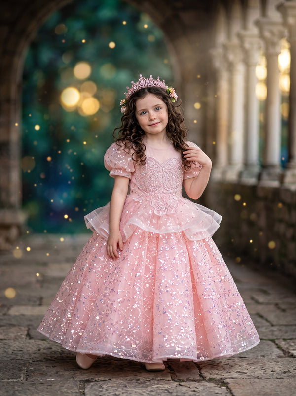 Fairy Tale Dreams Pink Princess Gown | Girls Costumes & Dress Up Dress