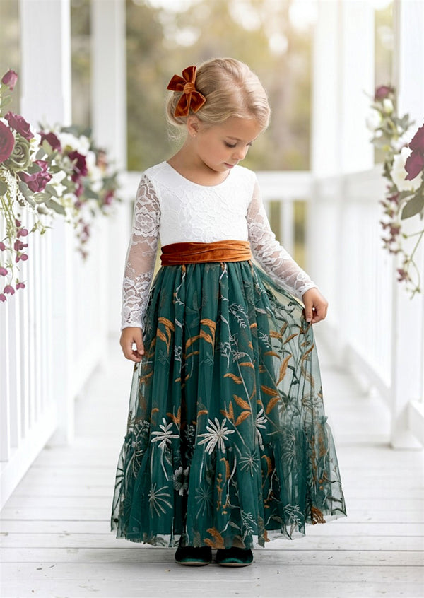 toddler girl floral fall dress The Children's Place Toddler Girls Floral Chiffon Fit And Flare Dress | Size 18-24 M